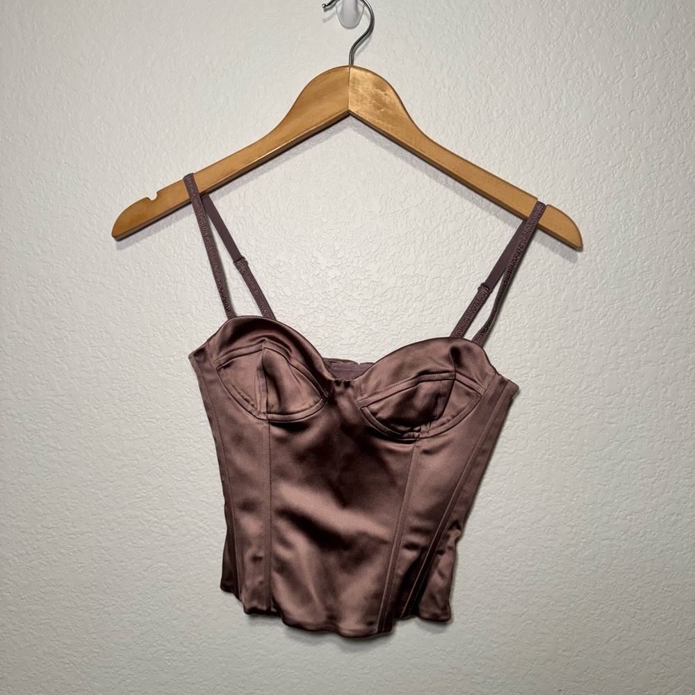 NWOT Babaton satin bustier
